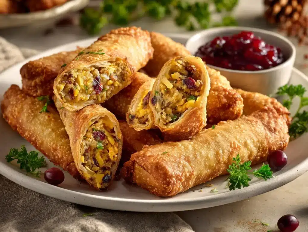 air fryer stuffing egg rolls - featured image
