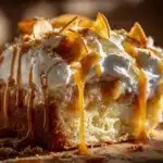 apple cider caramel poke cake - featured image