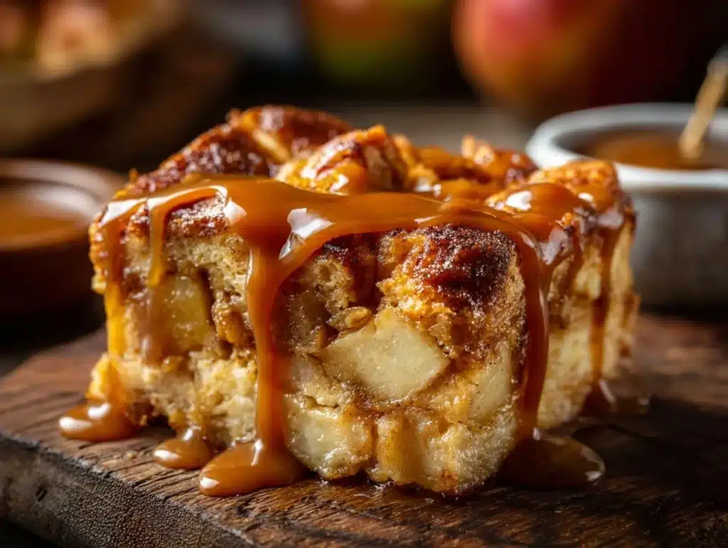 Apple Fritter Bread Pudding - featured image