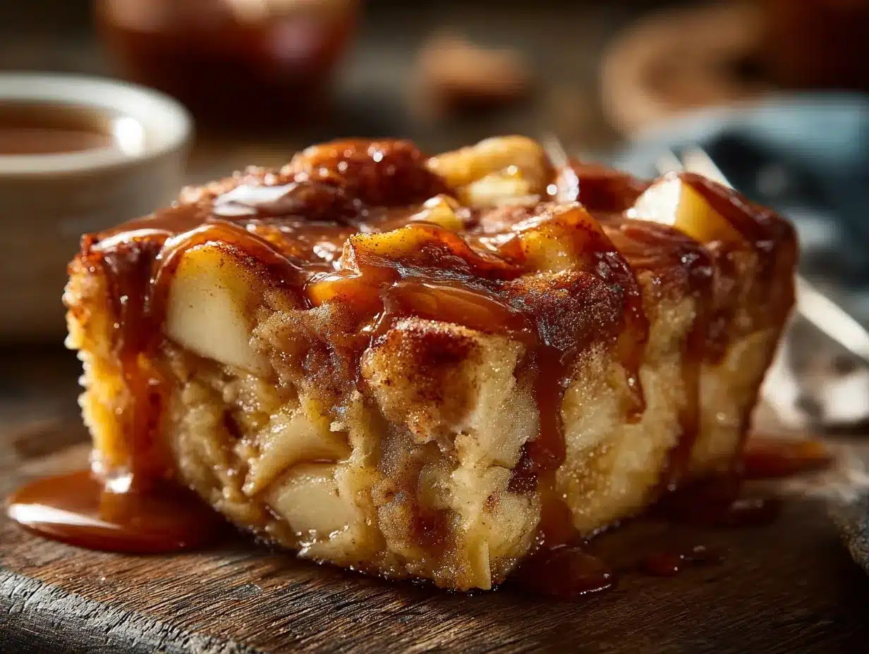 Apple Fritter Bread Pudding preparation steps