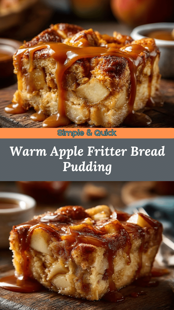 Apple Fritter Bread Pudding recipe