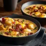 Bacon Cheddar Gnocchi Soup - featured image