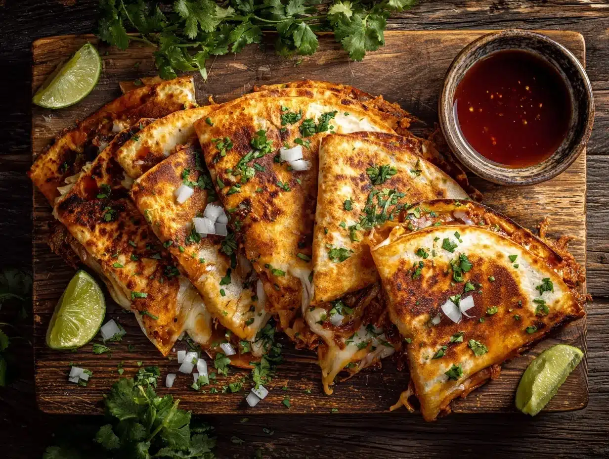 Birria Turkey Quesadillas preparation steps