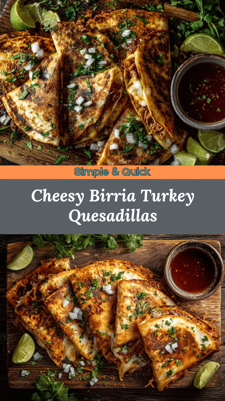 Birria Turkey Quesadillas recipe