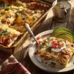 breakfast burrito casserole - featured image