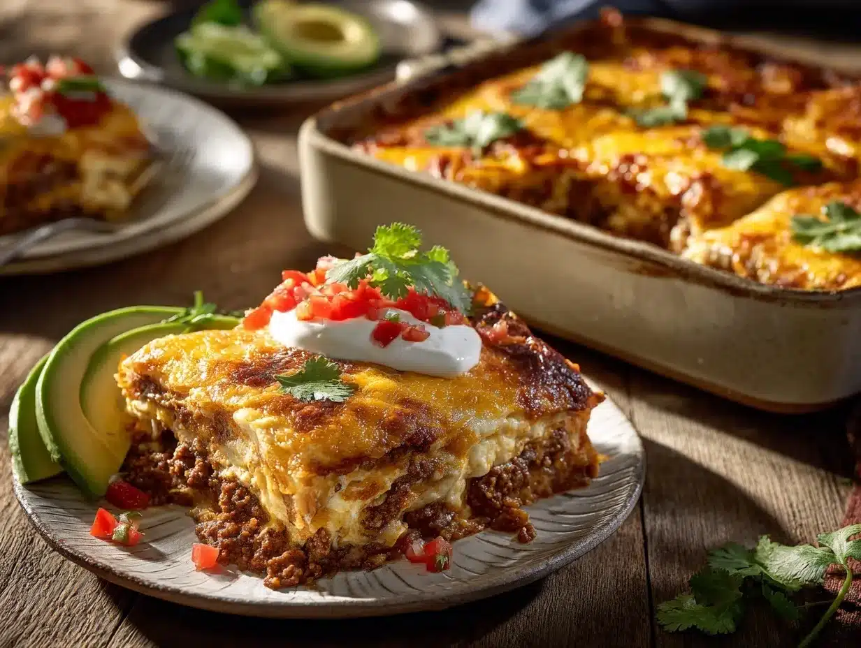 breakfast burrito casserole preparation steps