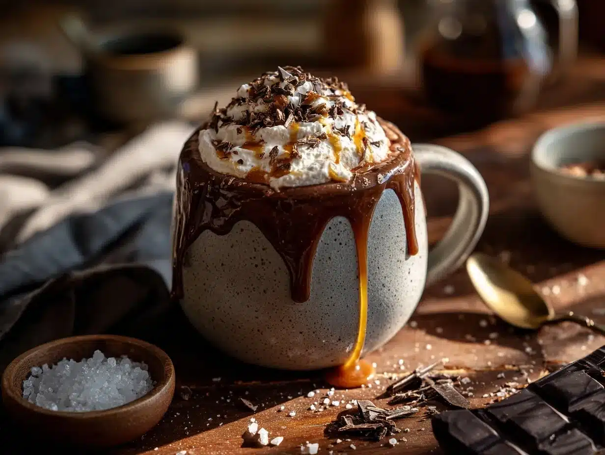 brown butter bourbon hot chocolate preparation steps