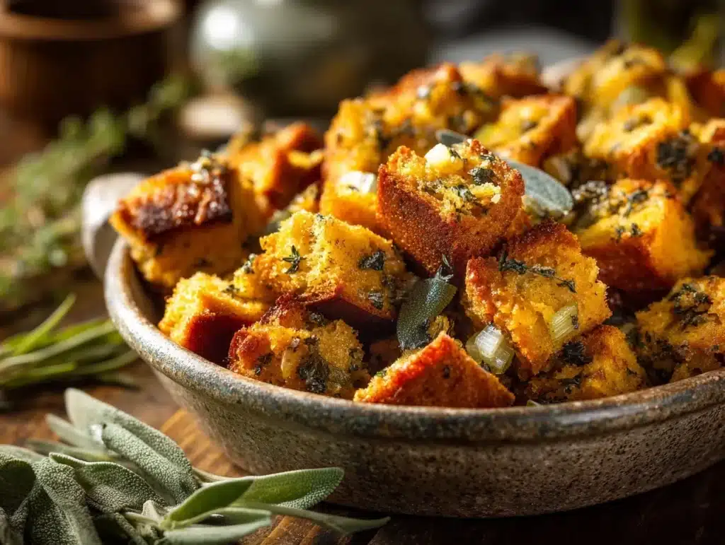 brown butter sage stuffing - featured image