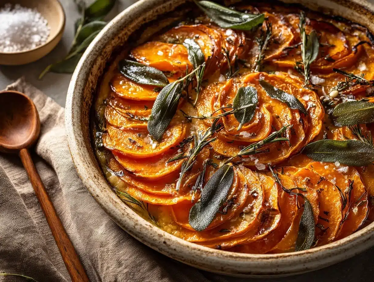 brown butter sage sweet potato casserole preparation steps