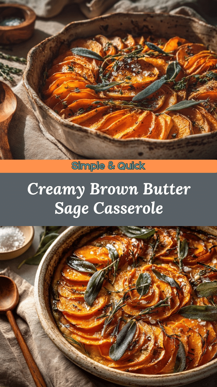brown butter sage sweet potato casserole recipe