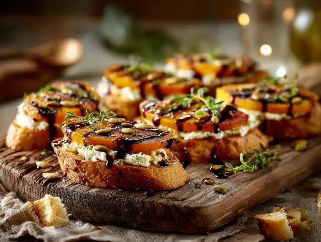 butternut squash crostini - featured image