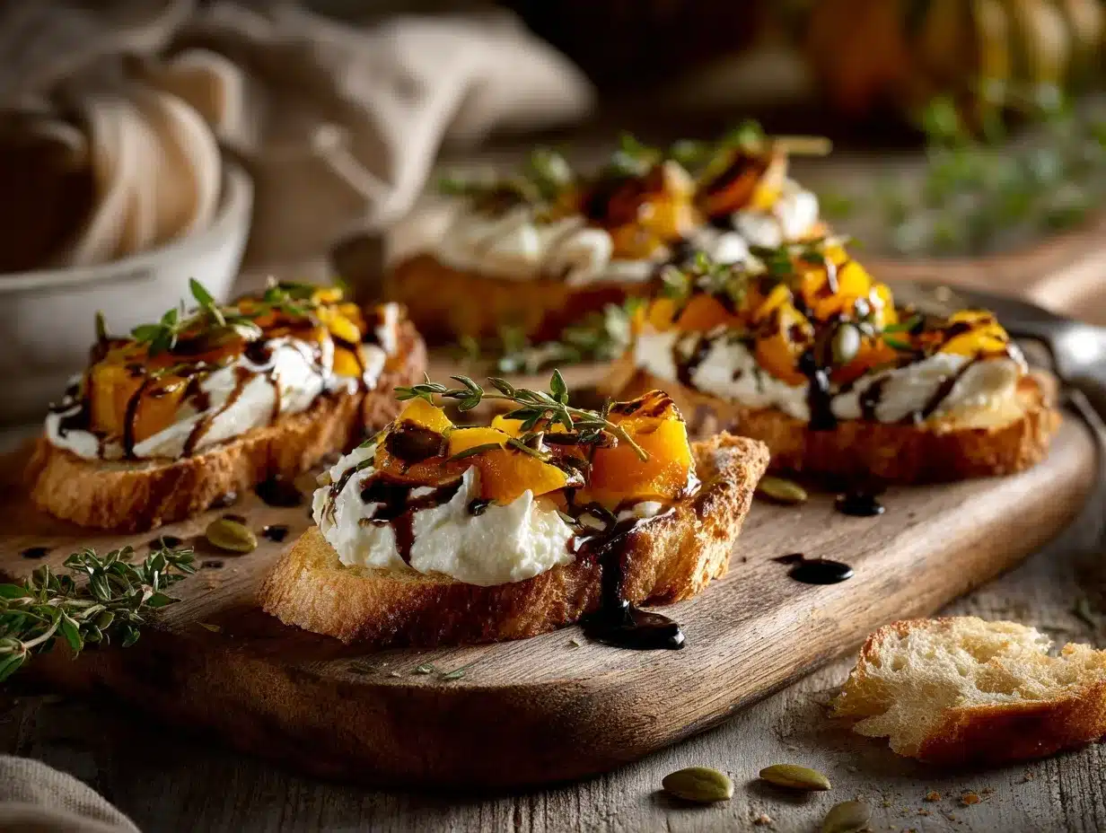 butternut squash crostini preparation steps