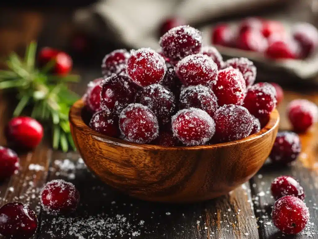 candied cranberries - featured image