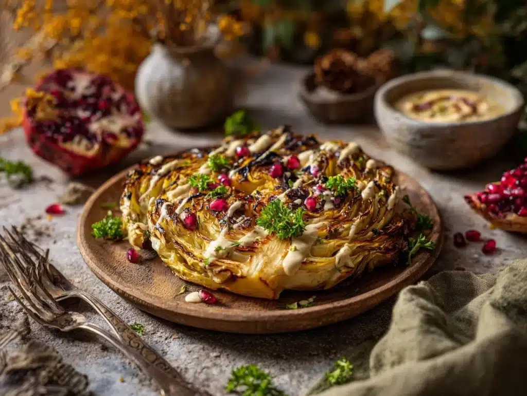 charred cabbage steaks - featured image
