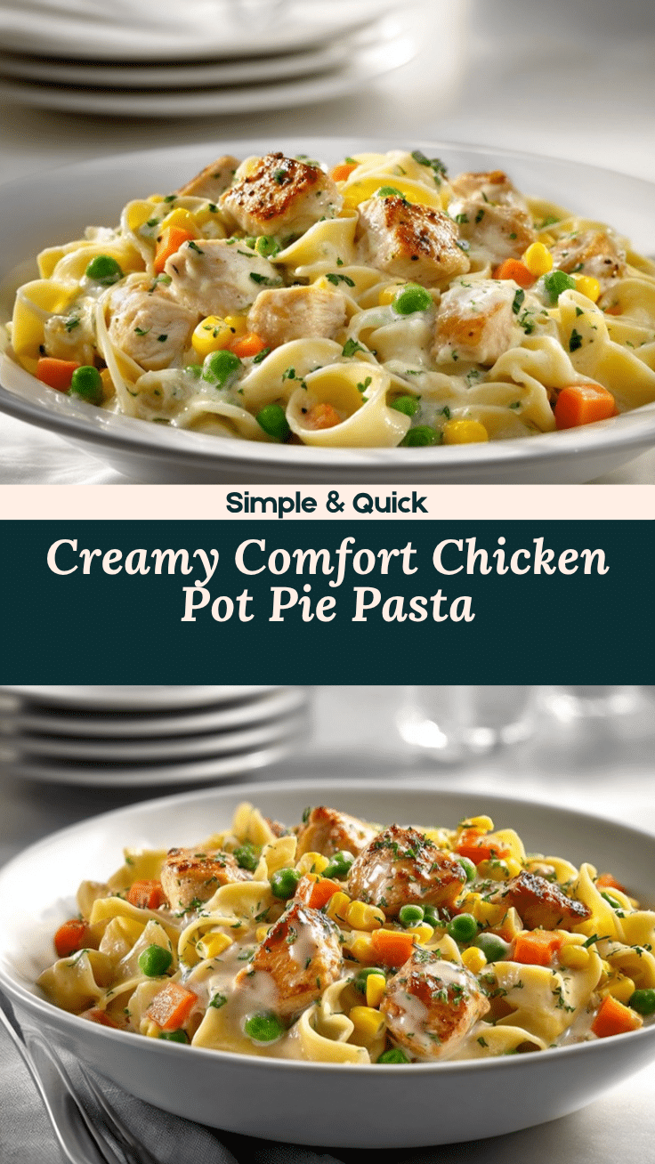 chicken pot pie pasta recipe