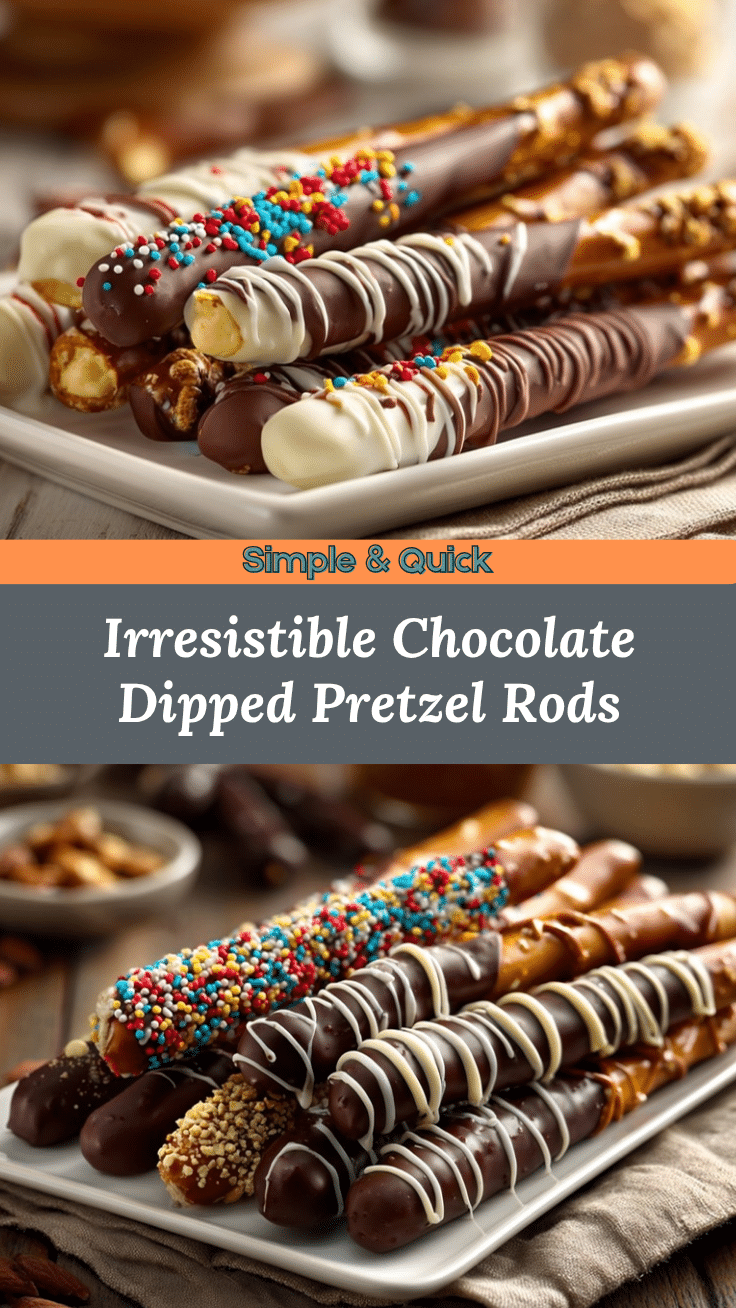 chocolate covered pretzel rods recipe