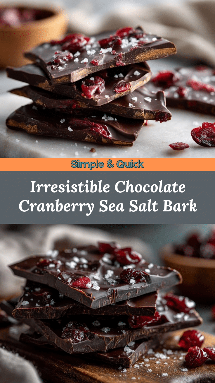 chocolate cranberry bark recipe