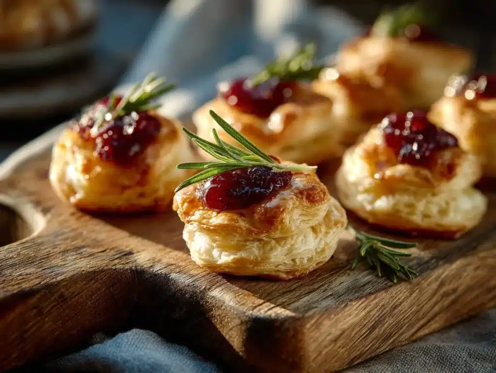 Cranberry Brie Puff Pastry Bites - featured image