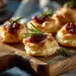 Cranberry Brie Puff Pastry Bites - featured image
