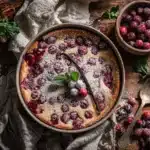 cranberry clafoutis - featured image