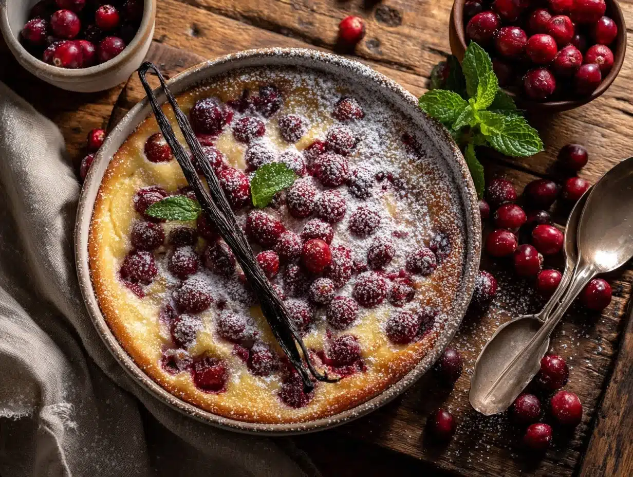 cranberry clafoutis preparation steps