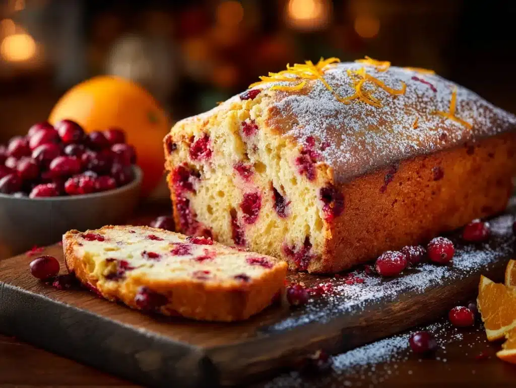 cranberry orange bread - featured image