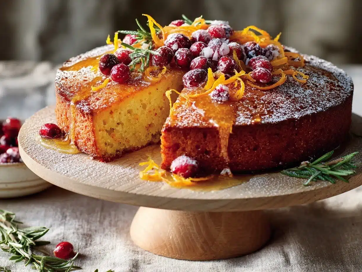 cranberry-orange cake preparation steps