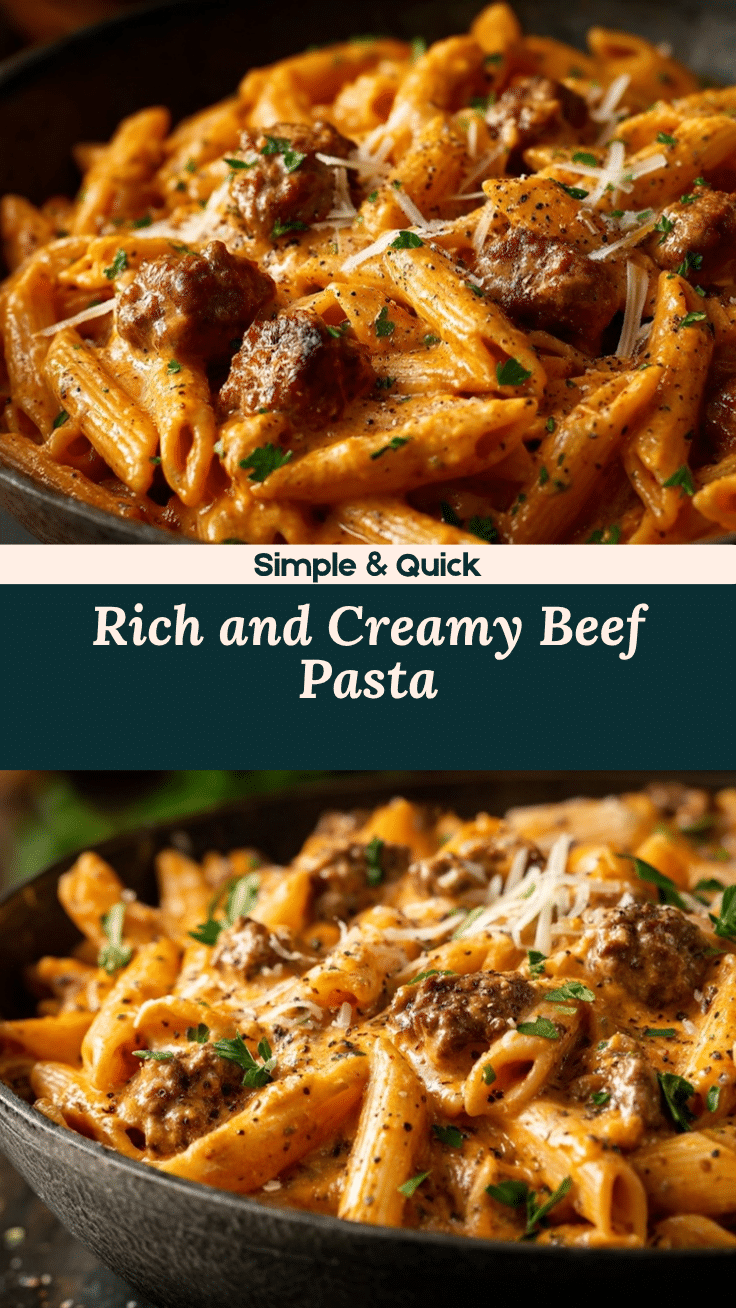 creamy beef pasta recipe