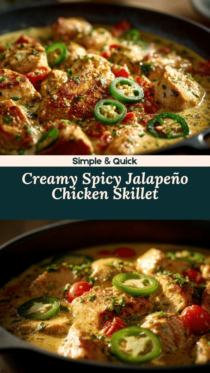 creamy jalapeño chicken skillet recipe