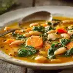 creamy white bean soup - featured image