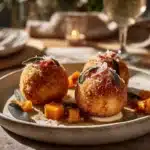 crispy pancetta pumpkin sage arancini - featured image