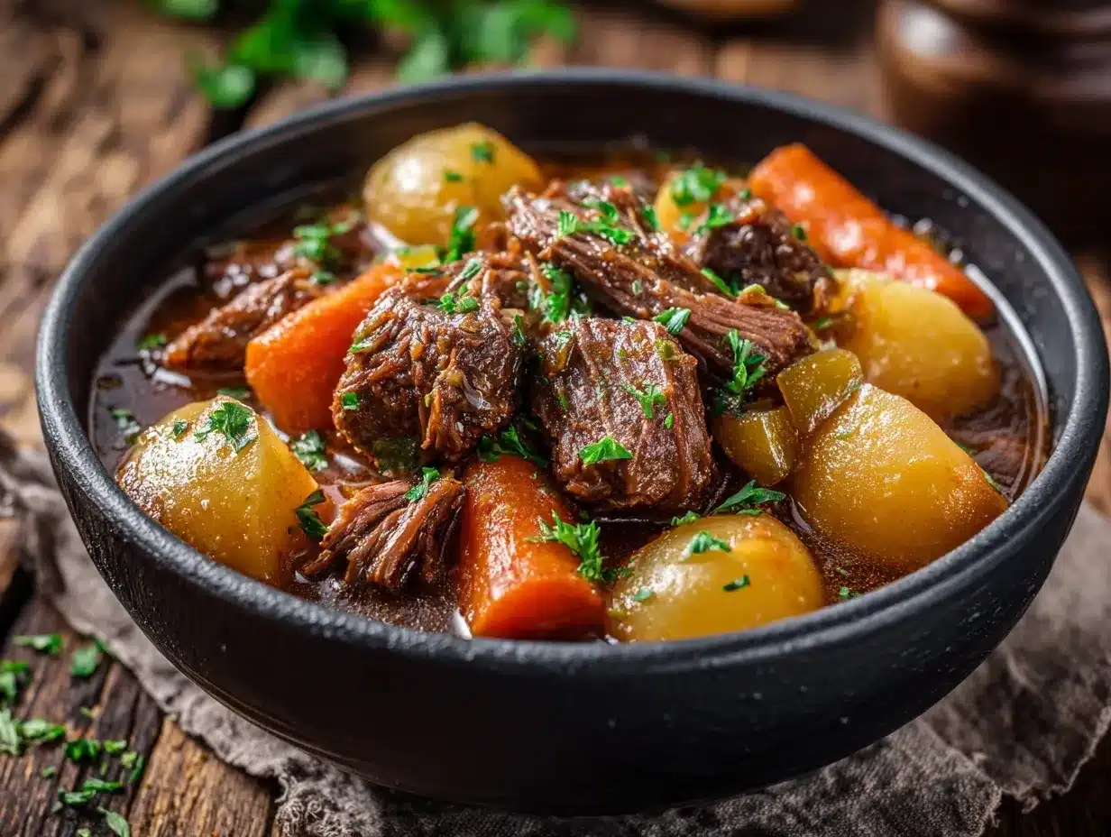 Crock Pot Beef Stew preparation steps