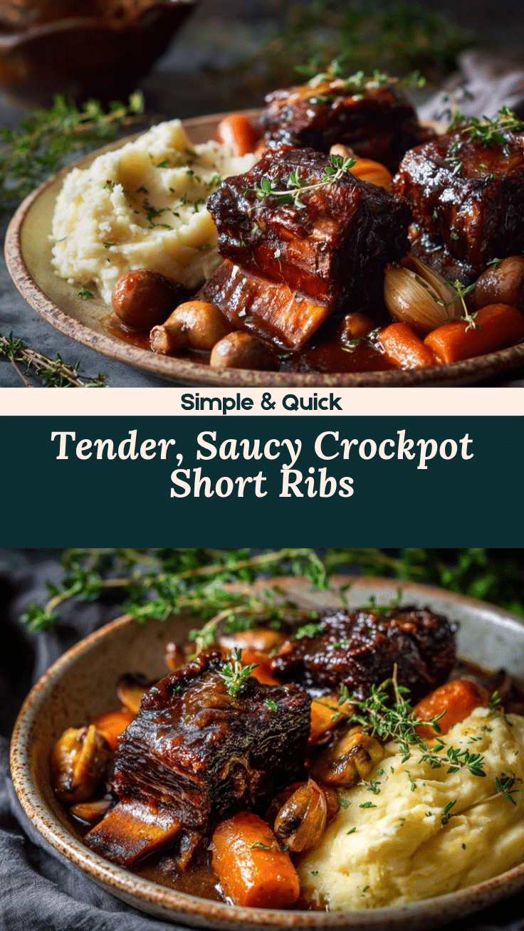 Crockpot Beef Short Ribs recipe