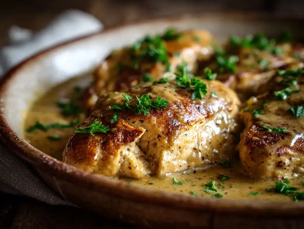 Crockpot Chicken and Gravy preparation steps