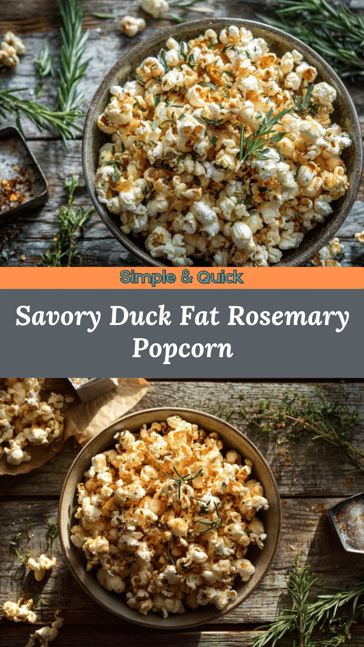 duck fat popcorn recipe