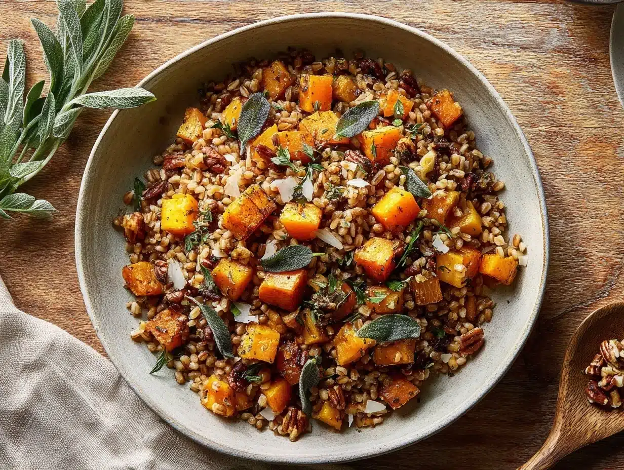 farro stuffing preparation steps