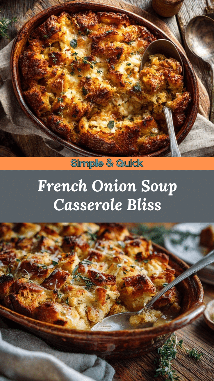 French Onion Soup Stuffing Casserole recipe