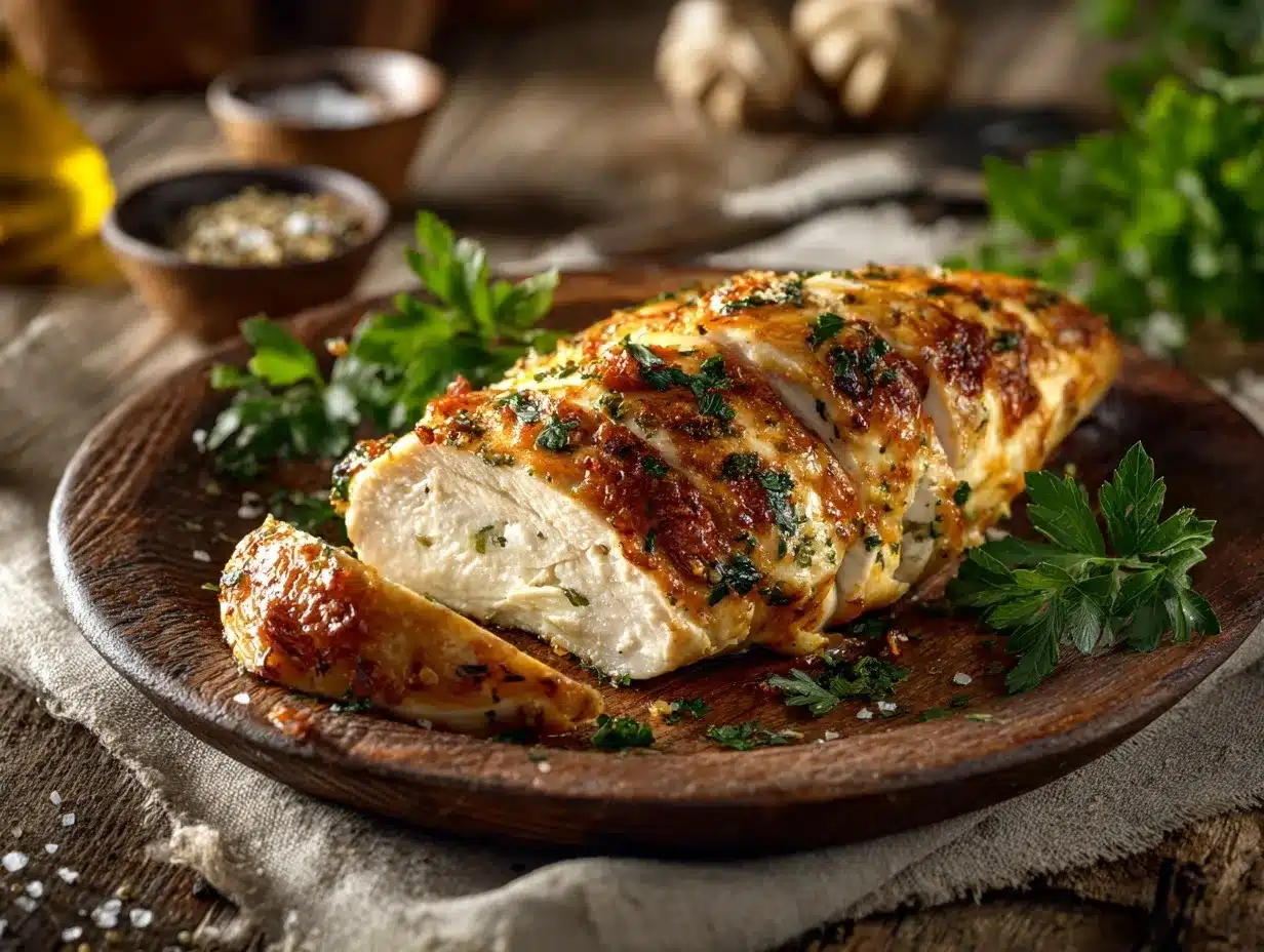 Garlic Butter Chicken Breast preparation steps