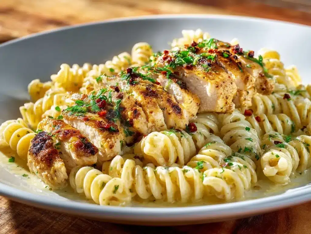 Garlic Parmesan Chicken Pasta - featured image