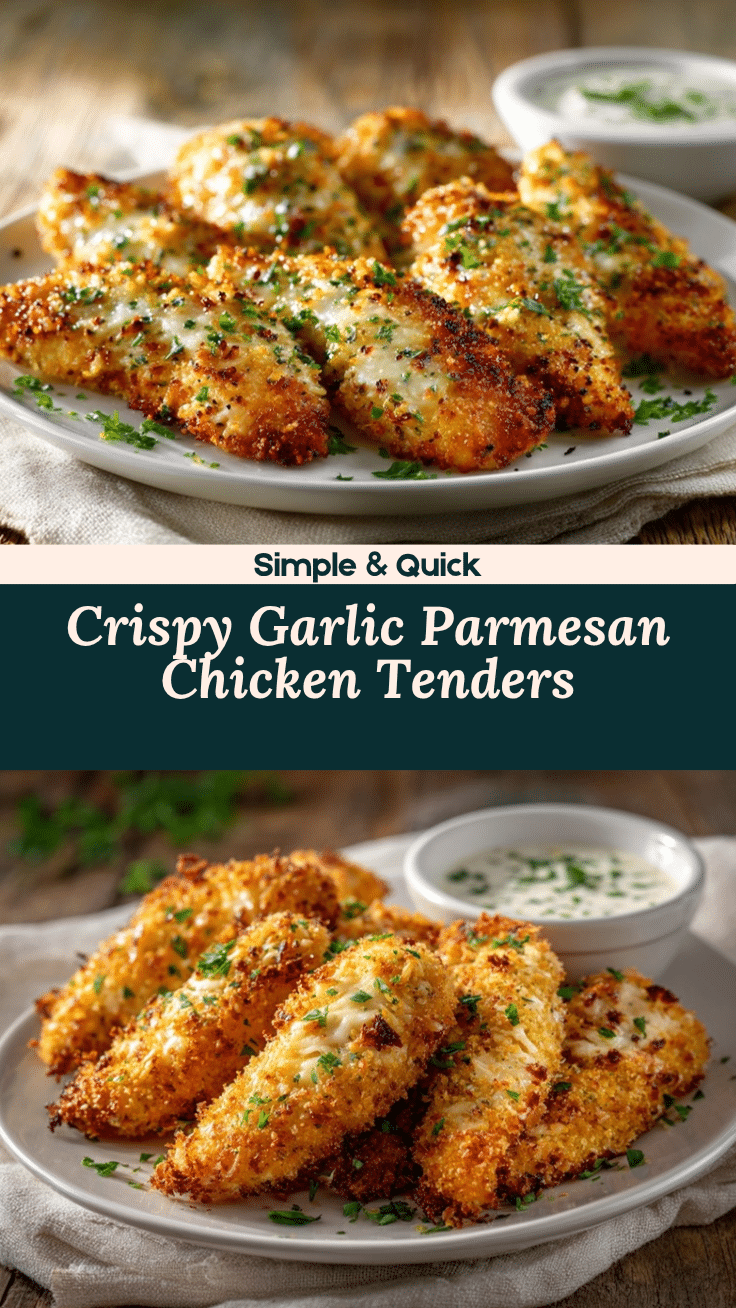 Garlic Parmesan Chicken Tenders recipe