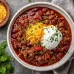 ground beef chili - featured image