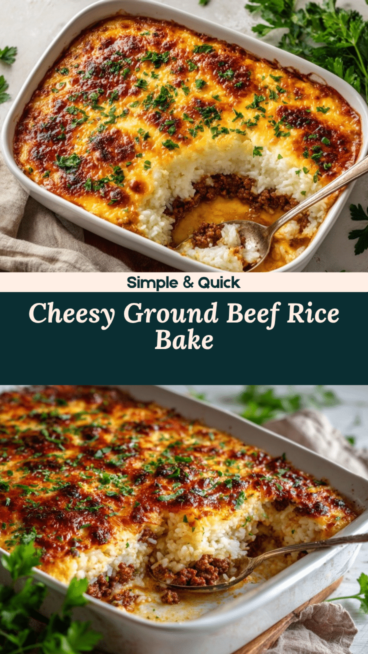 ground beef rice casserole recipe