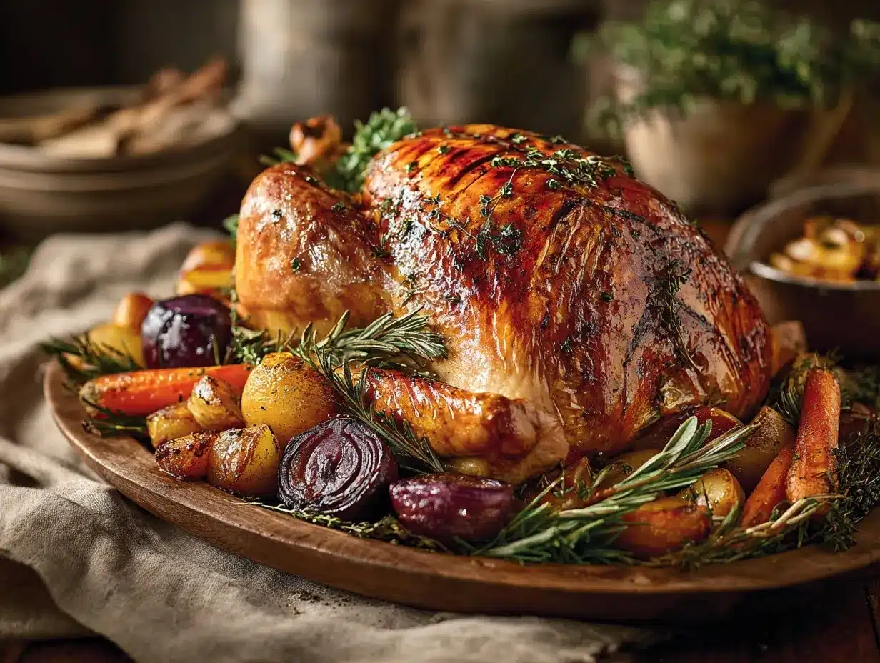 herb butter roasted turkey preparation steps