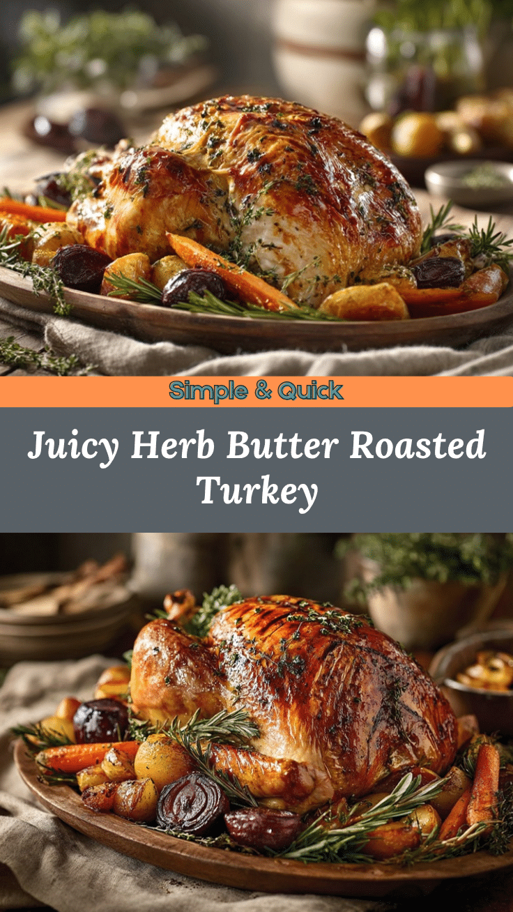 herb butter roasted turkey recipe