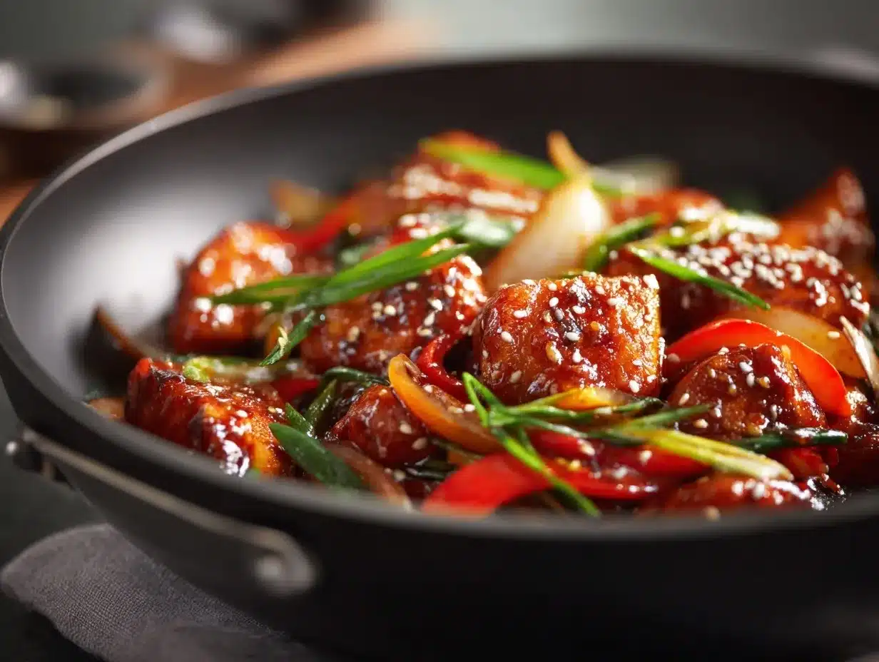 Korean Spicy Chicken Stir Fry preparation steps