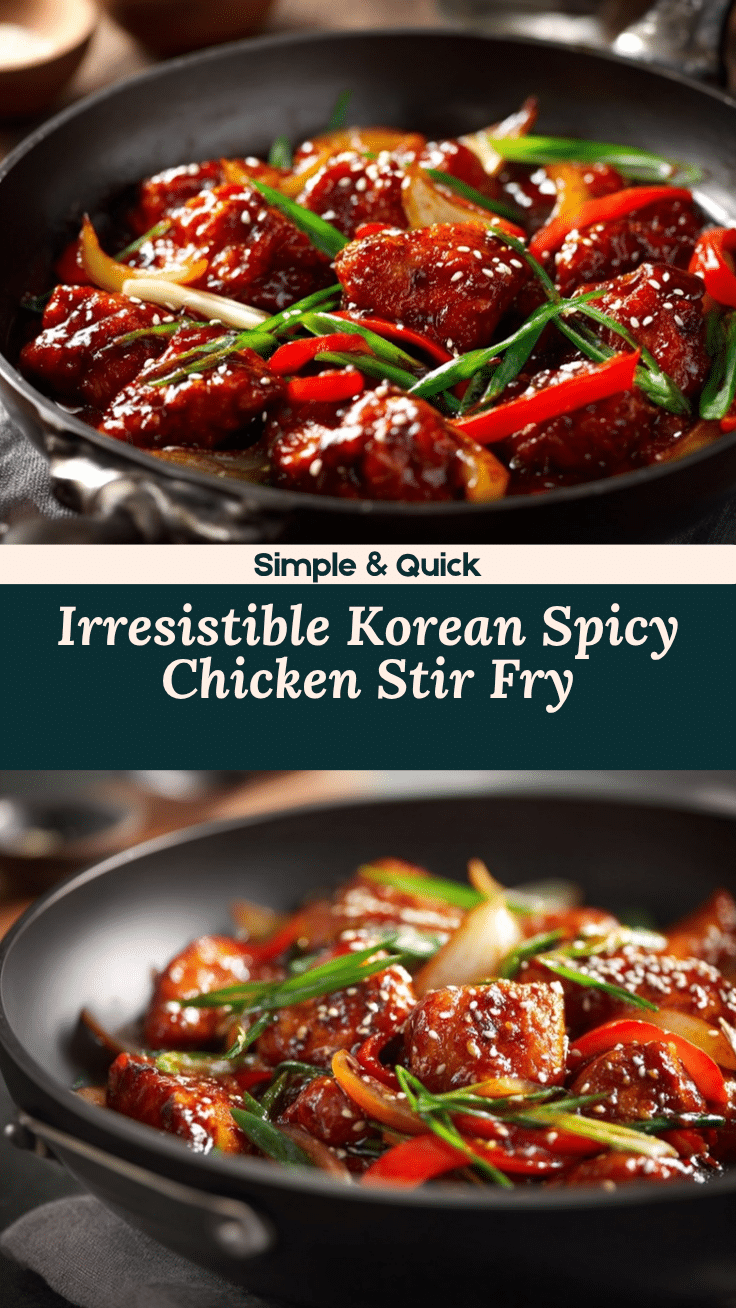 Korean Spicy Chicken Stir Fry recipe