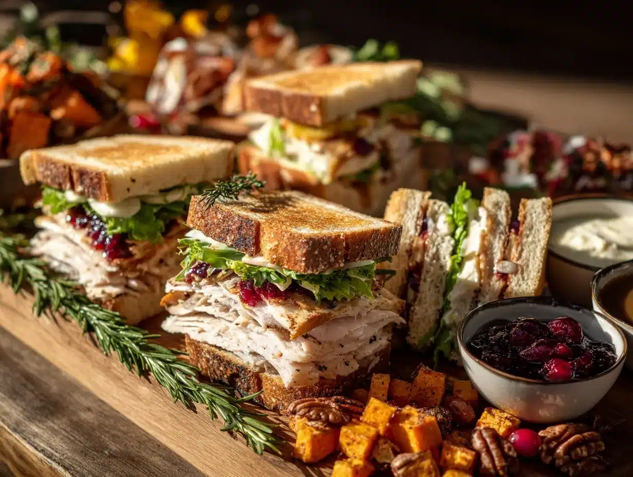Leftover Thanksgiving Sandwich Board preparation steps