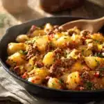 Loaded Cheesy Ground Beef Skillet - featured image