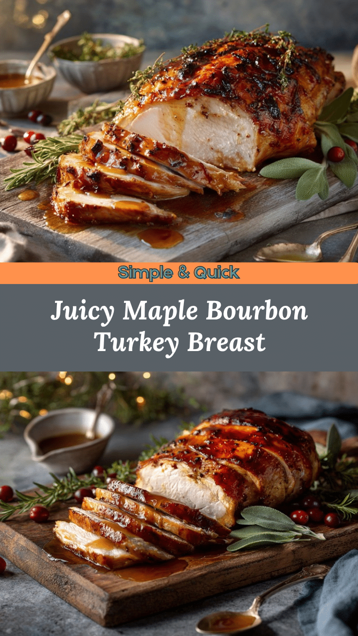 Maple Bourbon Brined Turkey Breast recipe