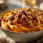 maple bourbon sweet potatoes - featured image